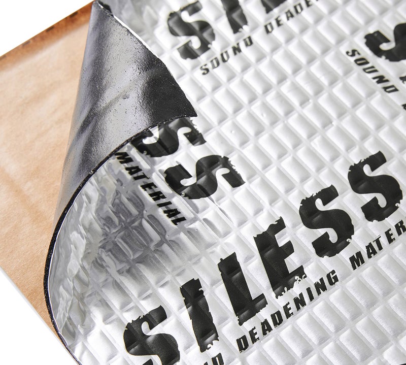 Siless 80 mil (2mm) Car Sound Deadening mat - Butyl Automotive Sound Deadener - Noise Insulation and Vibration Dampening Material 10 sqft (0.95 sqm) - Image 1